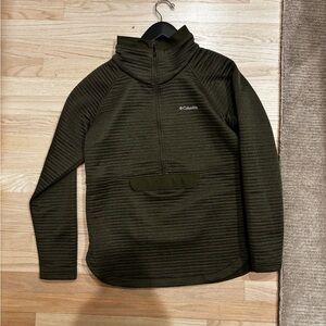 Columbia Men's Dark Green Zip-Up Sweater